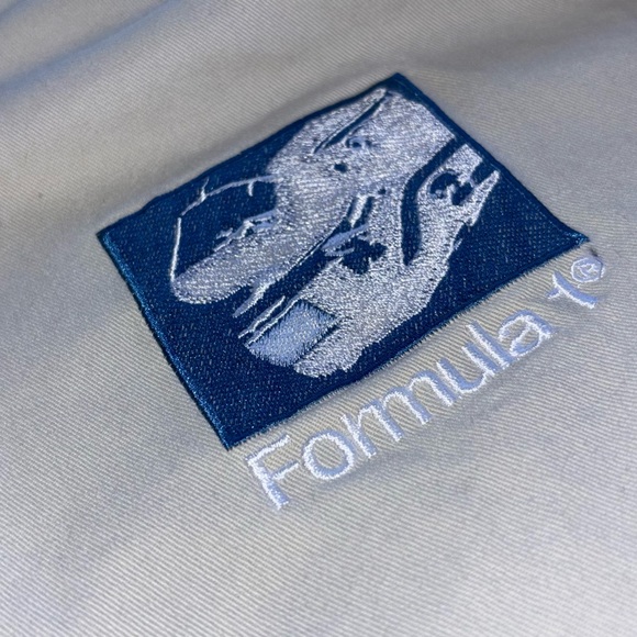 Formula Racing White Jacket with Patches - Picture 4 of 7